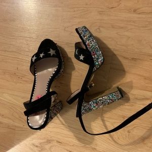 Betsey Johnson bedazzled shoes